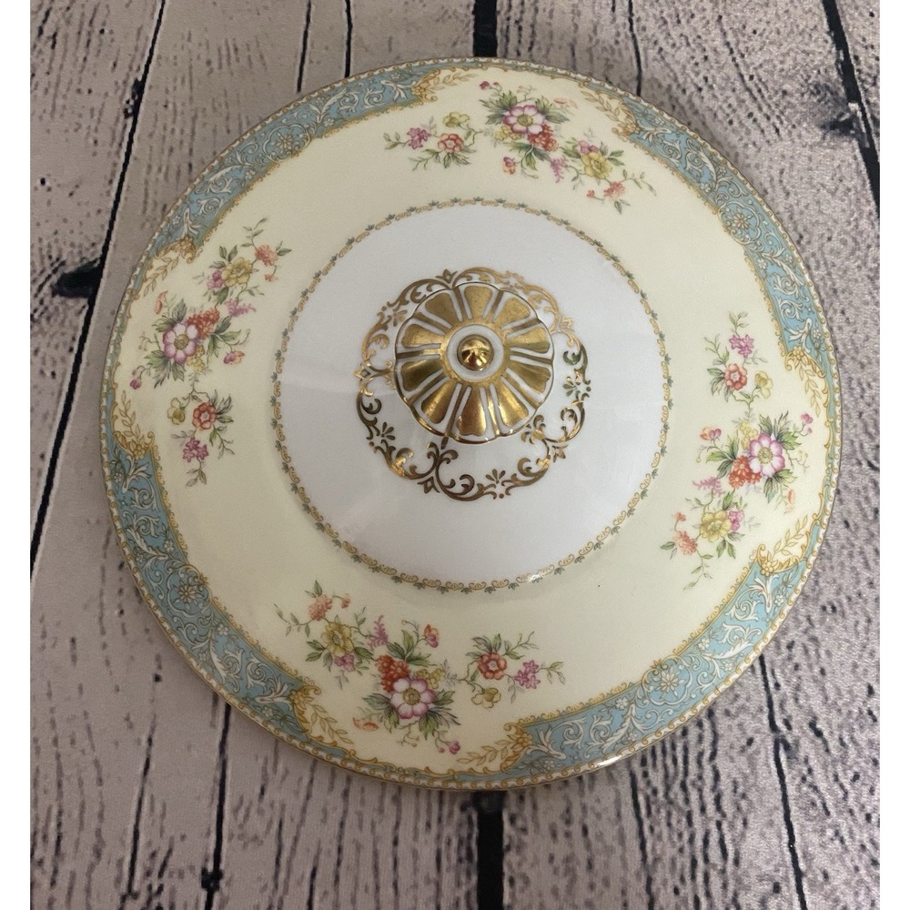 Noritake China Blue Dawn Round Covered Vegetable Dish With Lid 8 1/8" - Picture 8 of 11